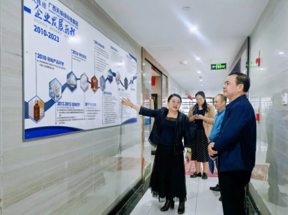 践行二十大精神 为企业纾困解难——南宁经开区党工委委员、纪检监察组领导到广西天缘绿科技集团走访调研